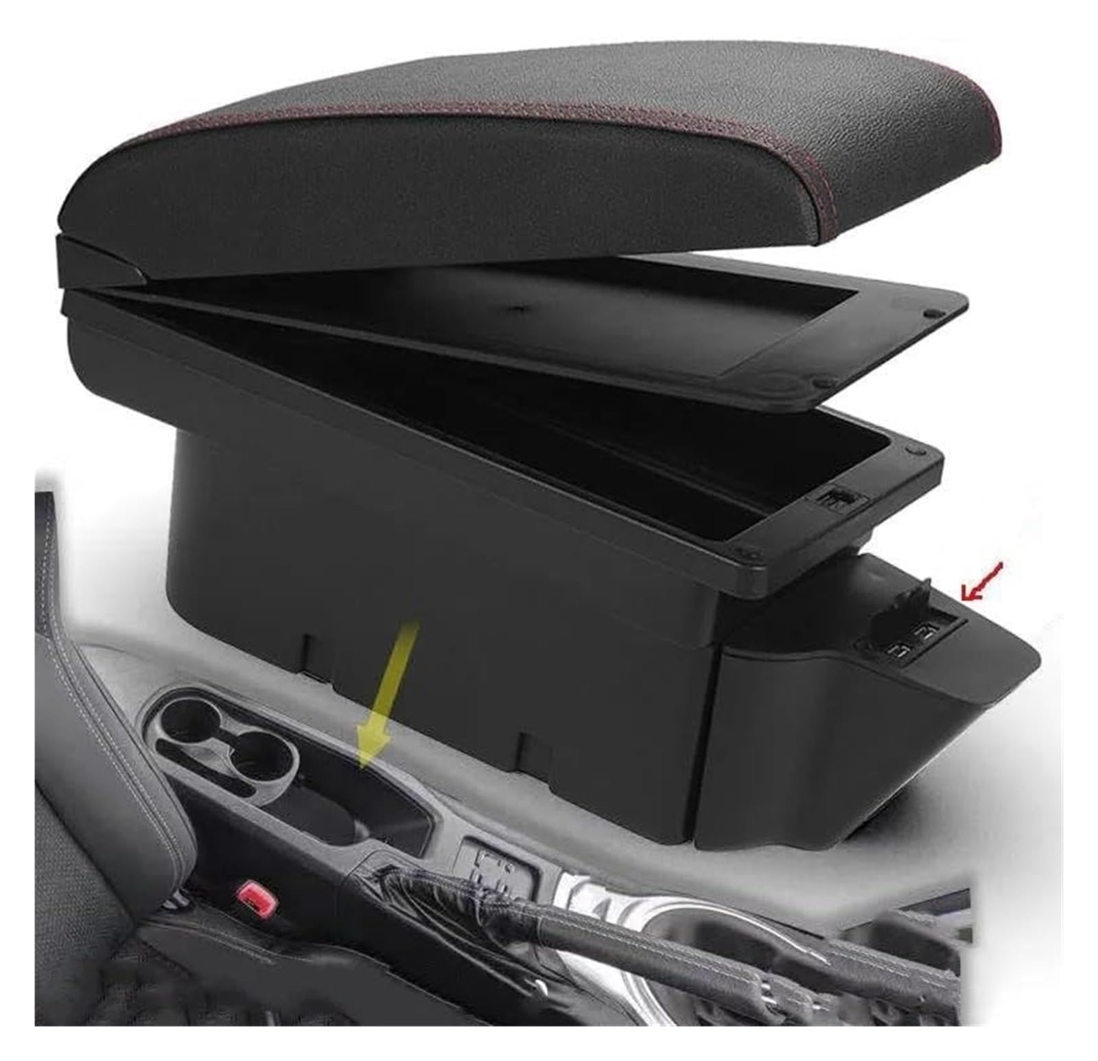 ZUKPHBWYWK Braccioli per Auto per Subaru per BRZ 2012 2013 2014-2020 Auto Bracciolo Box Sinistra Guida A Destra Scatola di Immagazzinaggio(A1)