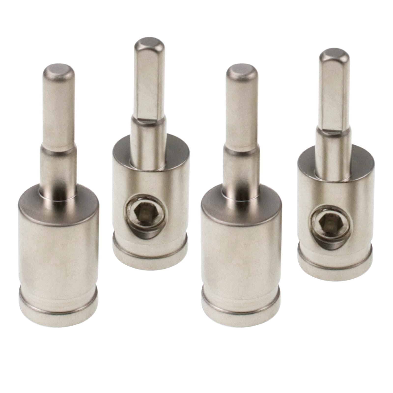 4PCS 1/0 Gauge Amp Input Reducer, 1/0 Gauge to 4 Gauge Power Wire Reducer Car Stereo Audio Amp Terminal Connectors for Amplifier Connection Adapter Brass with Nickel Plated 0GA