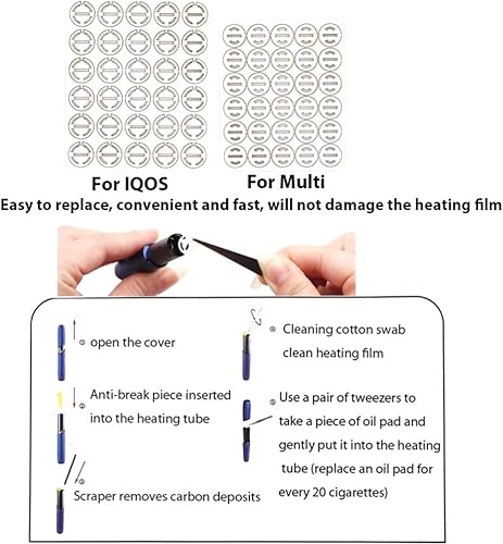 Miniatura 3 de 1 juego de herramientas de limpieza para IQOS 3 Duo24 Plus30  hisopos de algodón de doble cabeza para limpiar almohadillas absorbentes de aceite