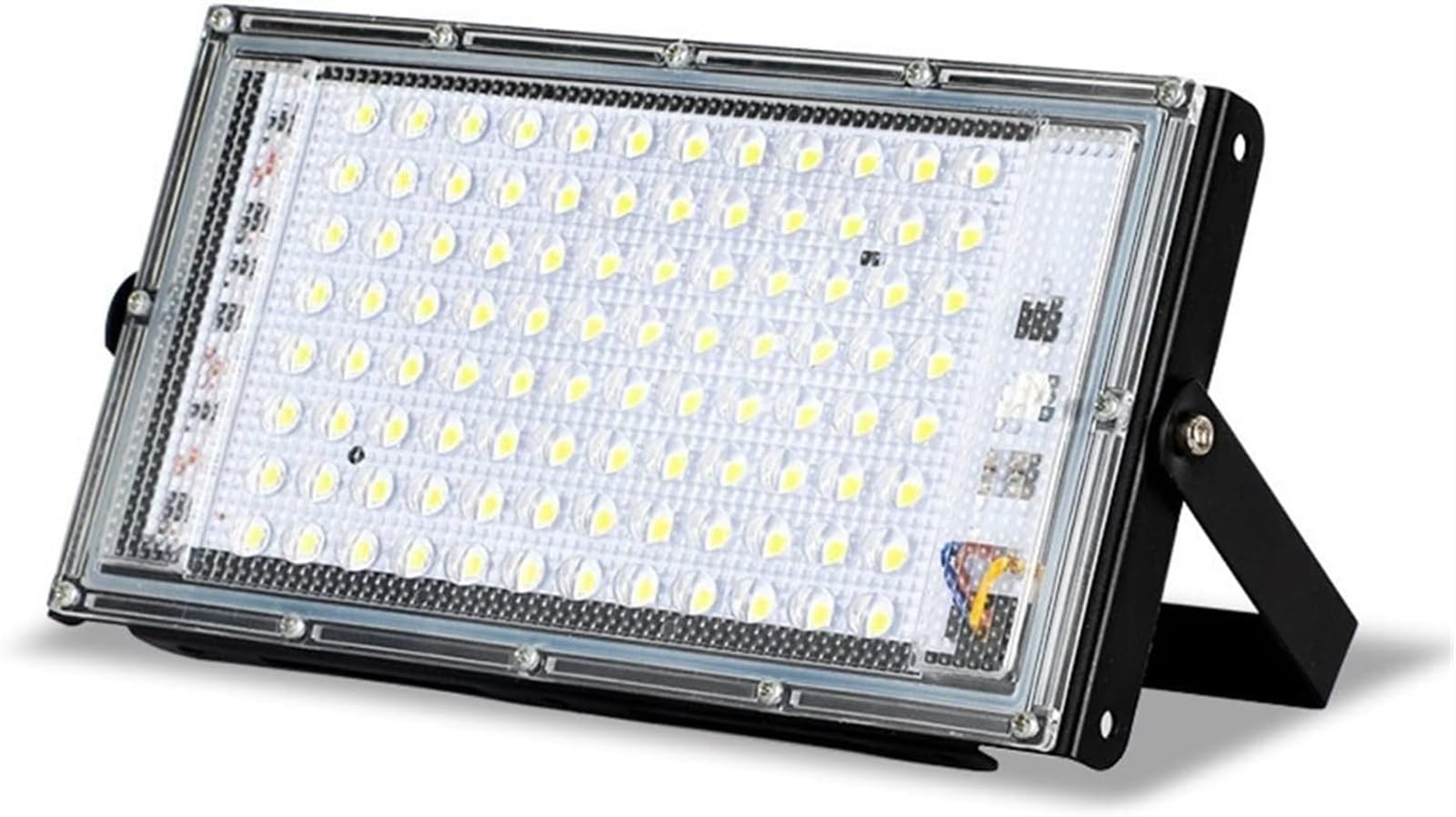 lampy solarne, Projektor do lampy ulicznej LED, zewnętrzny, IP65, ogrodu, na podwórko, garażu, drzwi(Flood Light X 1,WHITE 100W)