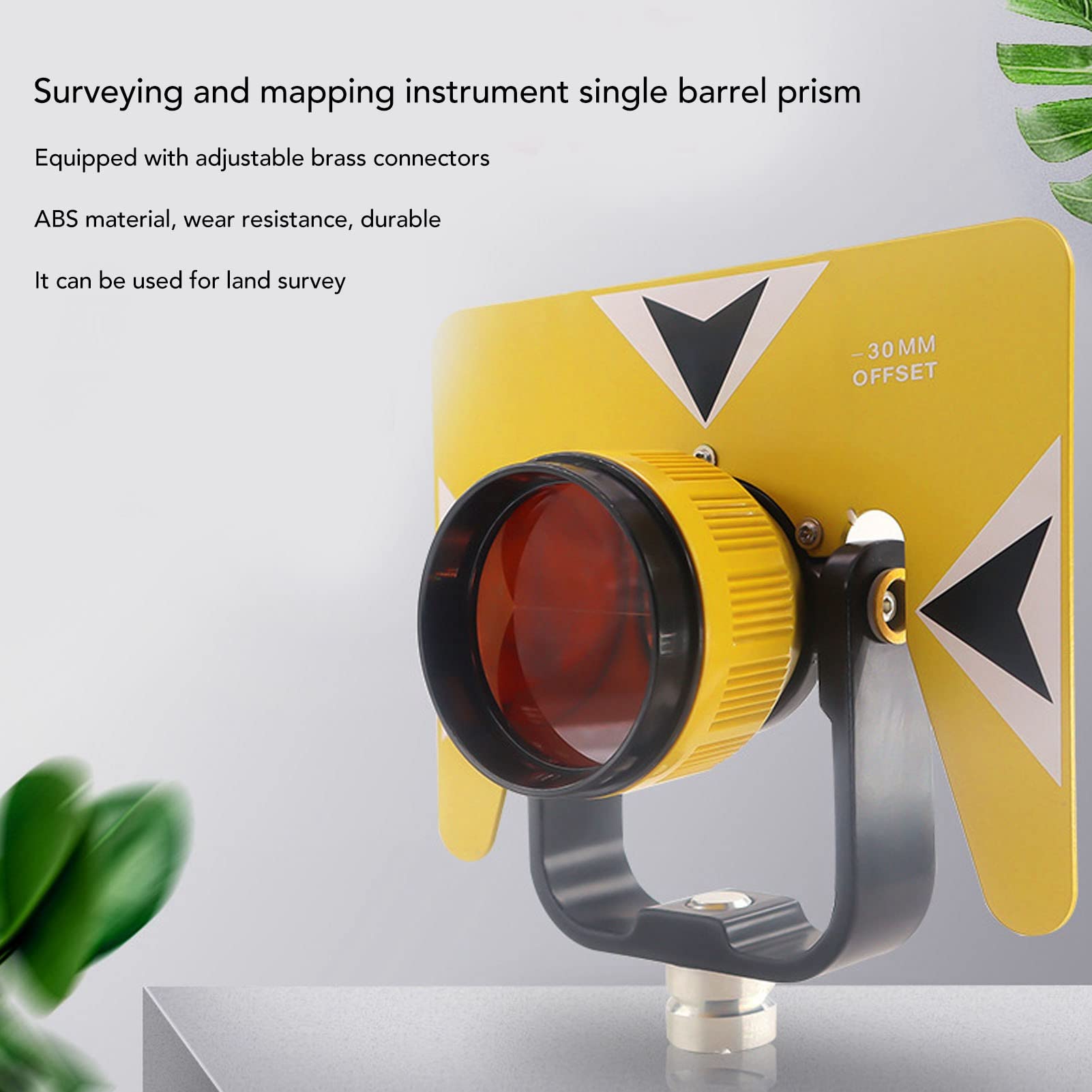 Prisma Topografico Singolo Per Stazioni Totali - Inclinazione 0/-30 Mm, Compatibile Sokkia/Topcon, Con Custodia - Foto 9