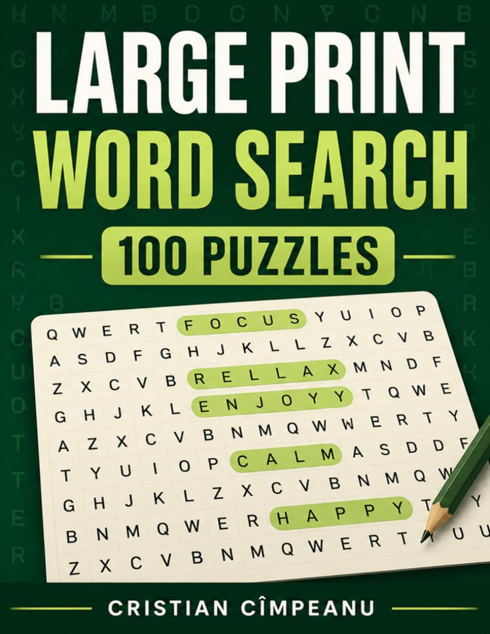 Large Print Word Search for Seniors: 100 Relaxing Easy-to-Read Puzzles for Adults and Seniors