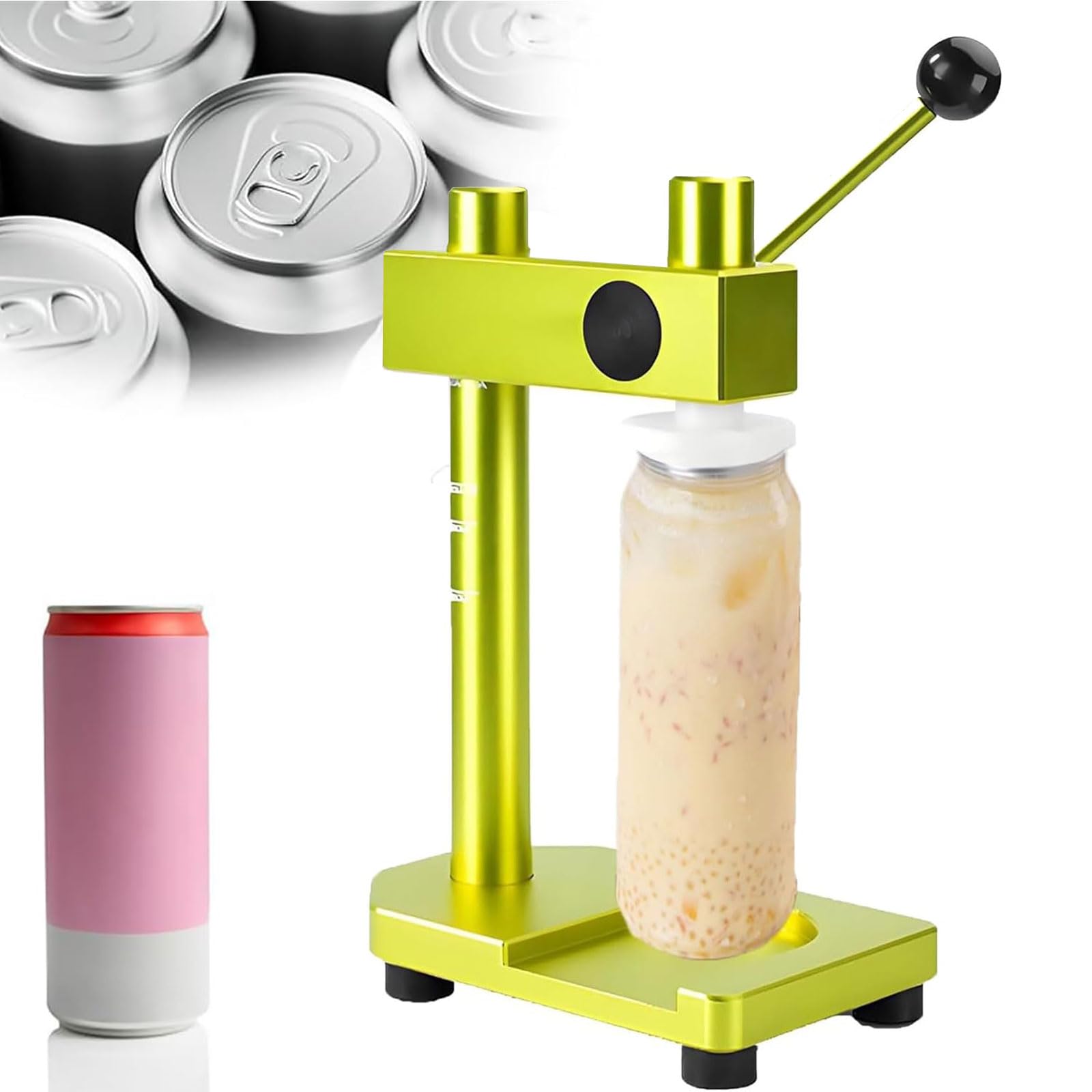 Scelleuse de boîtes de conserve, sertisseuse pour bocaux de 250 à 700 ml, hauteur réglable de 6 à 17 cm, scelleuse manuelle en alliage d'aluminium de qualité aérospatiale, équipement d'emballage com
