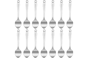 50pcs Antique Silver Spoon Pendant Charms Mini Alloy Kitchen Dije De Bala...