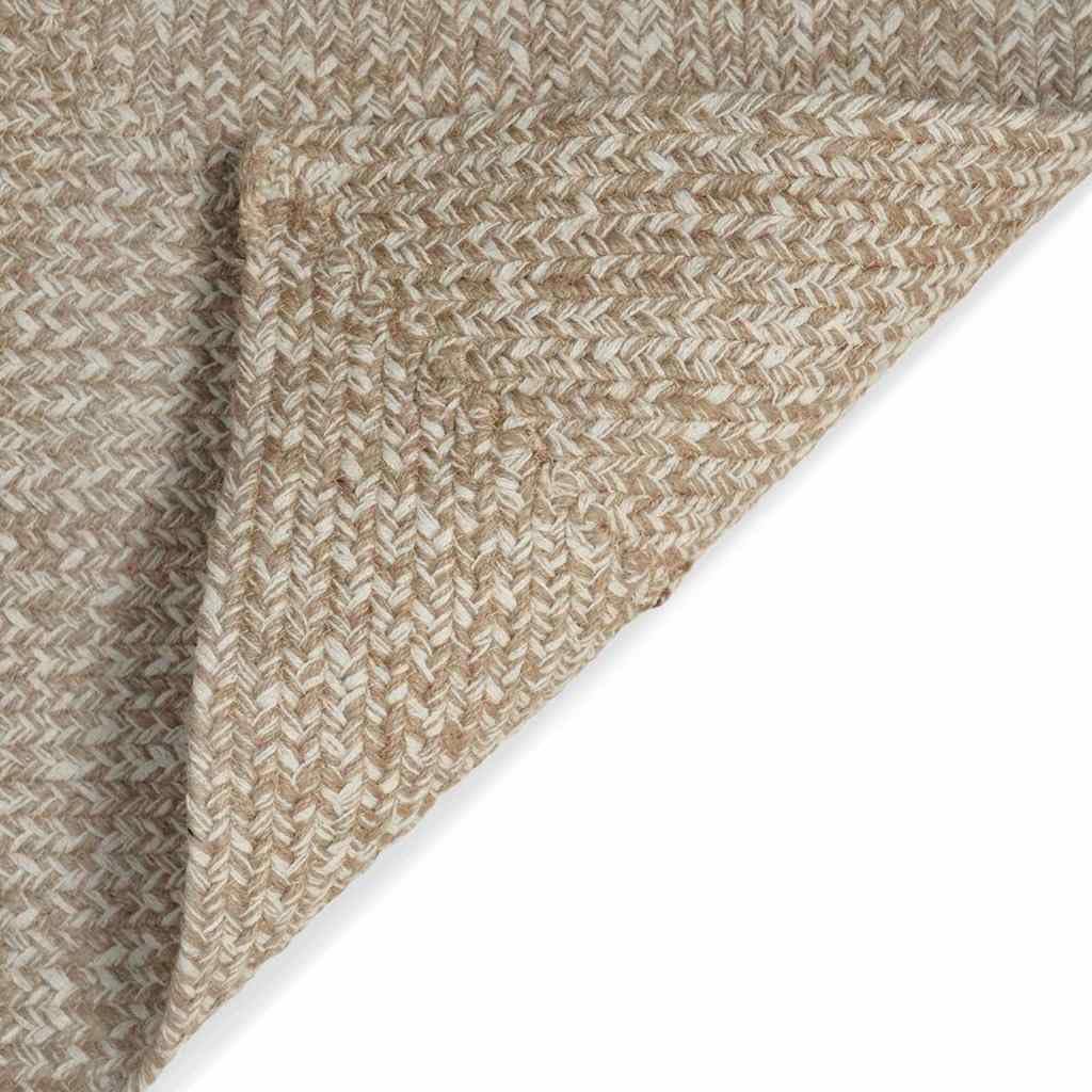 vidaXL Tapis de Zone Naturel et Blanc 60 x 110 cm Jute
