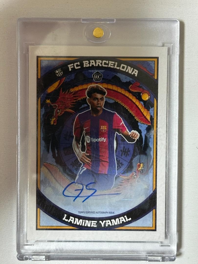 Amazon.co.jp: 2024 Topps Barcelona Lamine Yamal Auto : おもちゃ