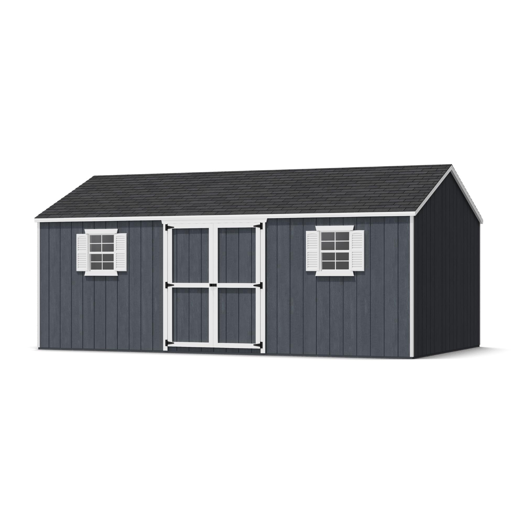 Little Cottage Co. 12x20 Value Workshop Shed with Operable Windows and Floor