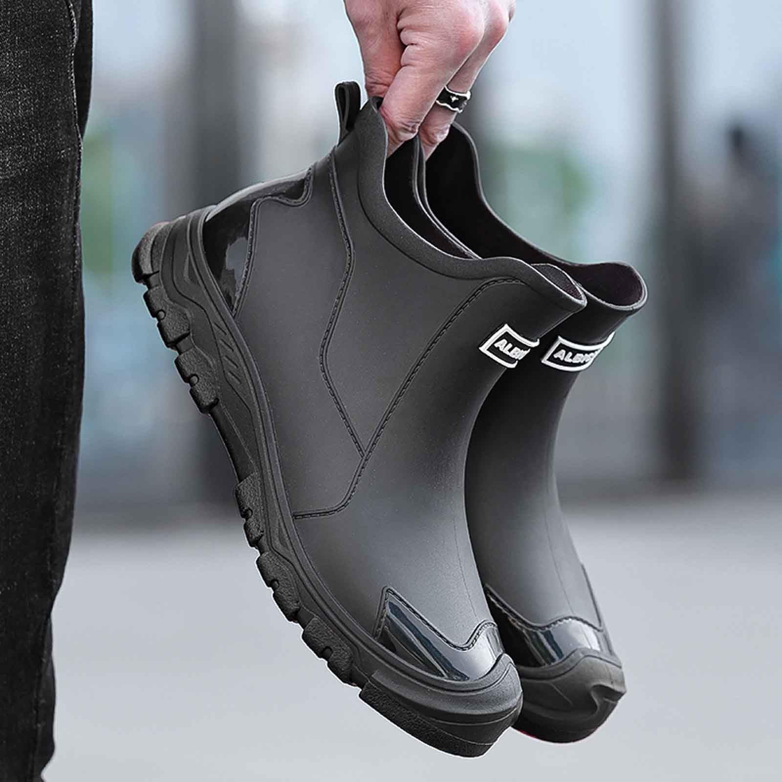 Genérico Suave y Ligero Botas de Agua Trabajo Hombre Impermeable Antideslizante Adecuado para Días Lluviosos y Ambientes Húmedos 38-46EU/2026