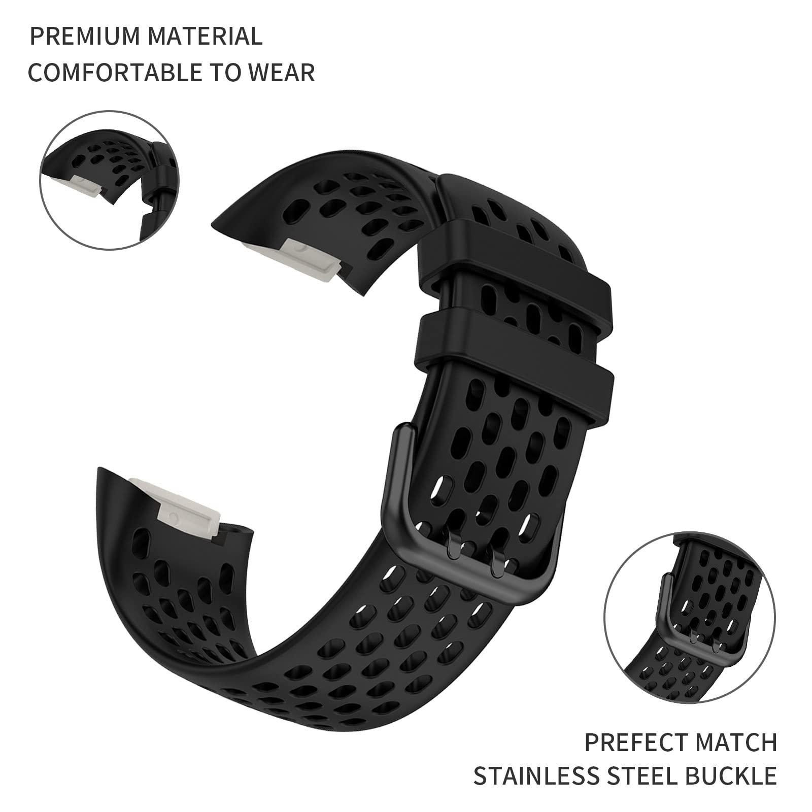 Lot De 12 Bracelets De Rechange Réglables En Silicone Pour