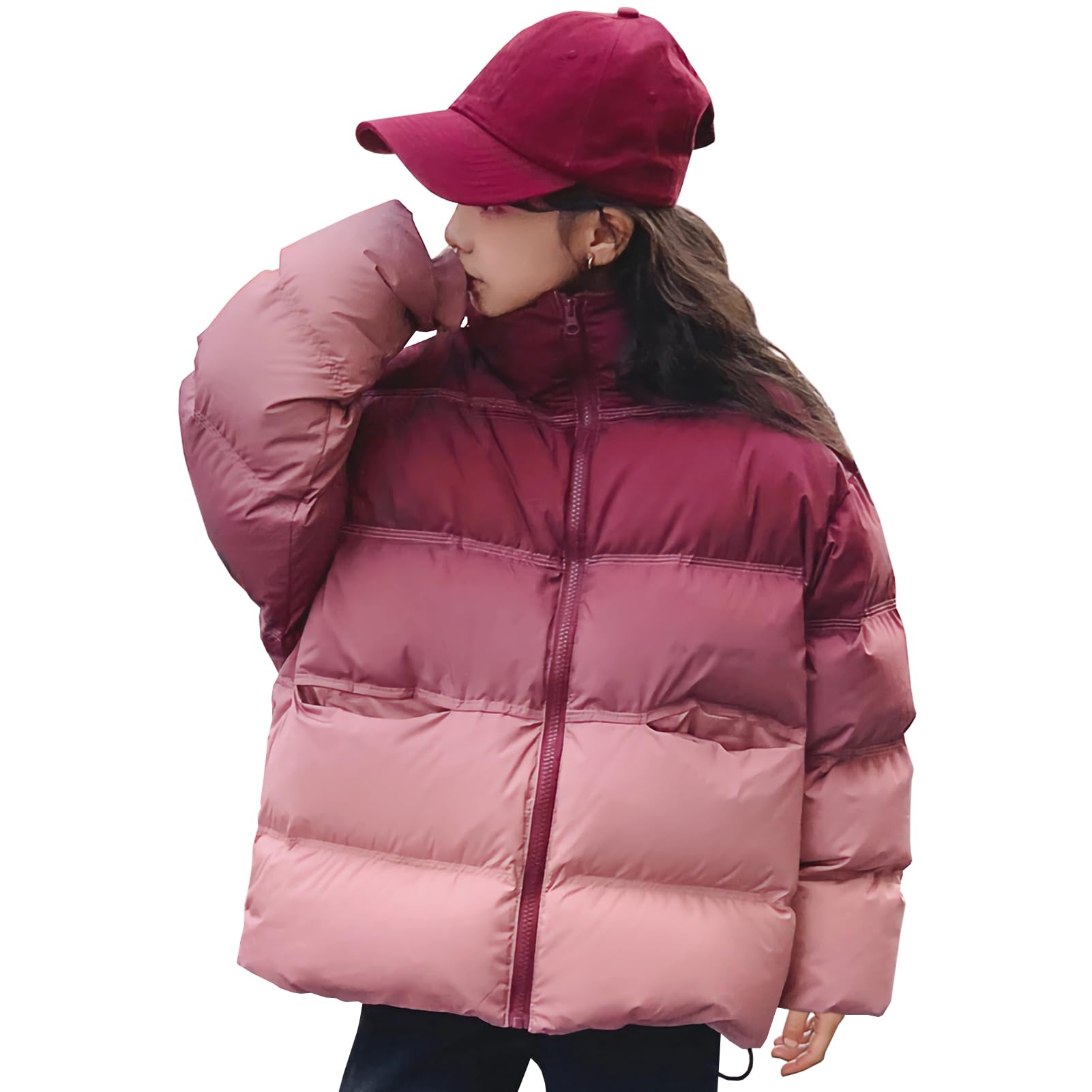 Bambino Piumino Ragazzo A Collo Alto Addensato Giacca Ragazza Antivento Cappotto Caldo Giacca Outdoor Abbigliamento per Inverno