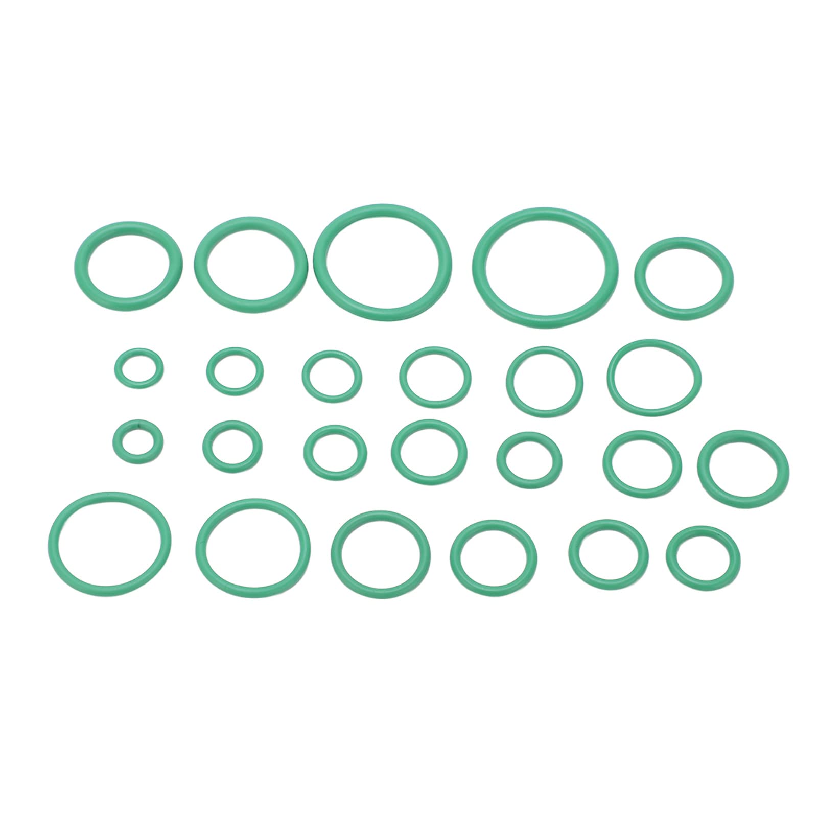 345 Pezzi Anello di Tenuta Aria Condizionata, Kit O Ring in Gomma AC, Rondelle Assortimento Guarnizione O Ring Compressore Universale Per Auto, Idraulica Professionale, Rubinetto, Meccanico, Riparazio