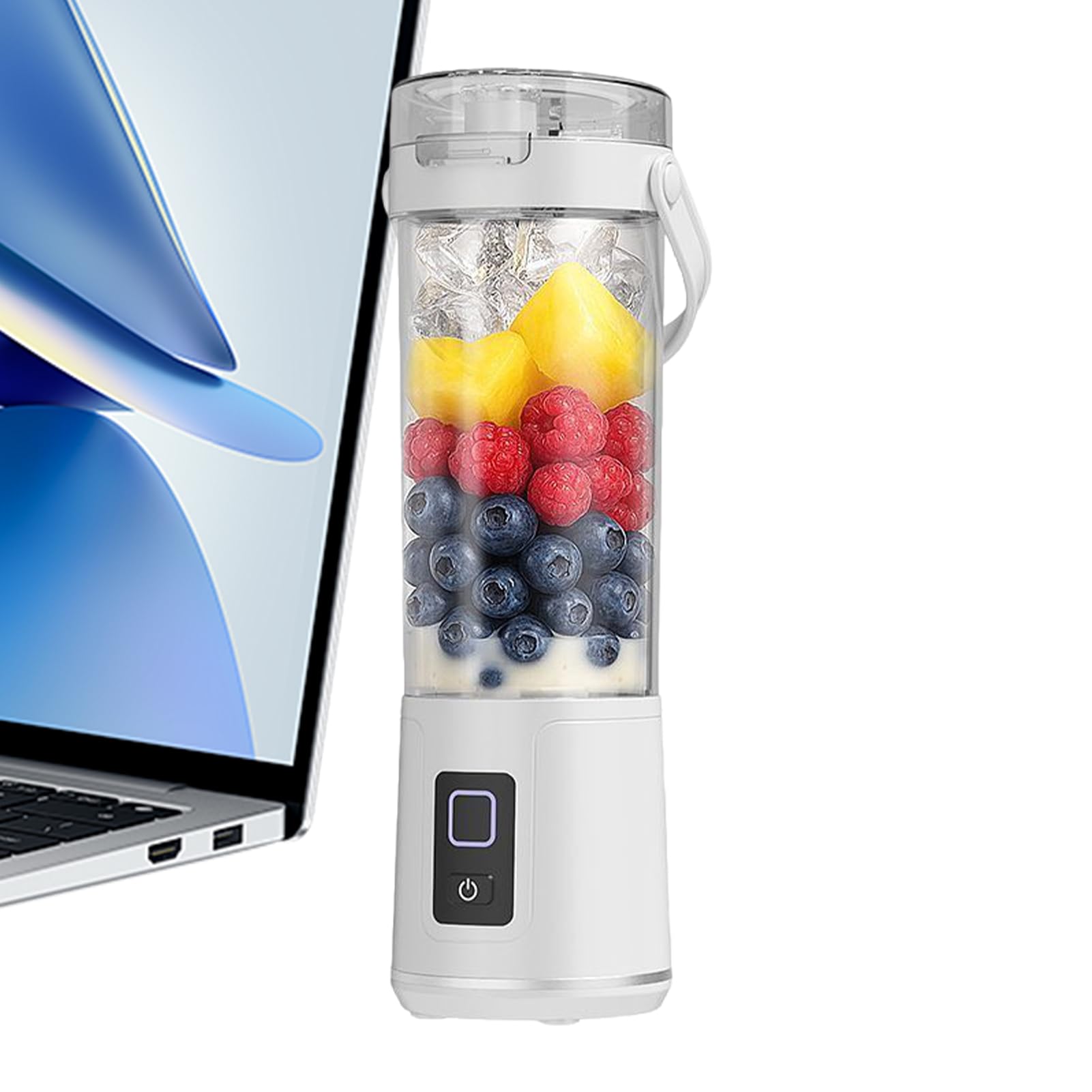 Licuadora Batidora Portátil | Vaso Licuador Antifugas 600 Ml - Mezcladora Portátil Recargable Con Pitorro Para Beber Y Tapa Antifugas