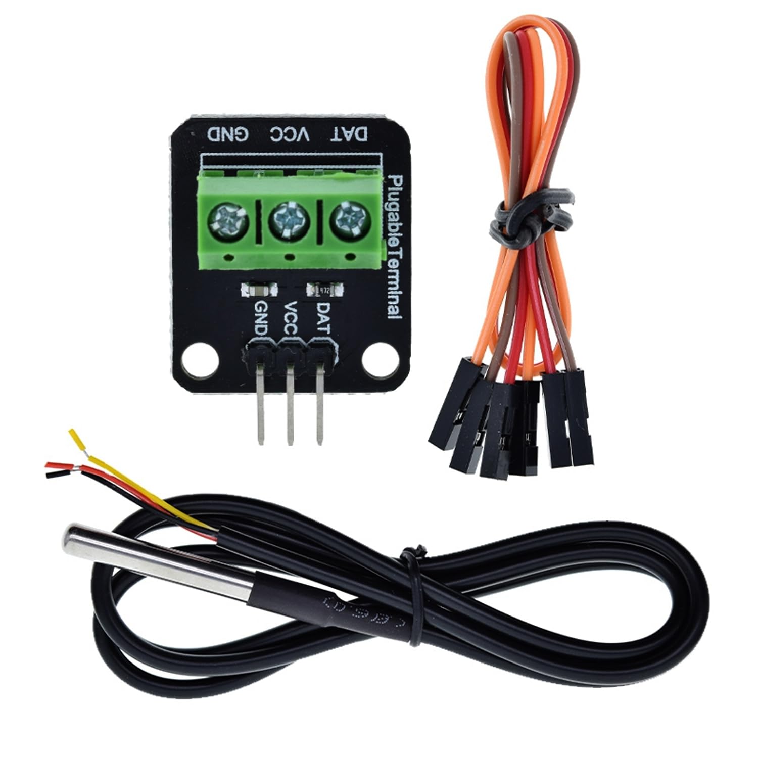 amiciSense DS18B20 Waterproof Temperature Sensor Module Kit with 100CM Stainless Steel Probe & Terminal Adapter | High-Precision Digital Sensor Compatible for Uno, Pi, ESP32-picture-18