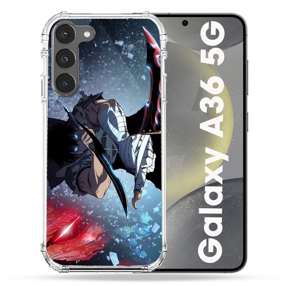 Cokitec Reinforced Case for Samsung Galaxy A36 5G Manga Solo Leveling Sung Epee