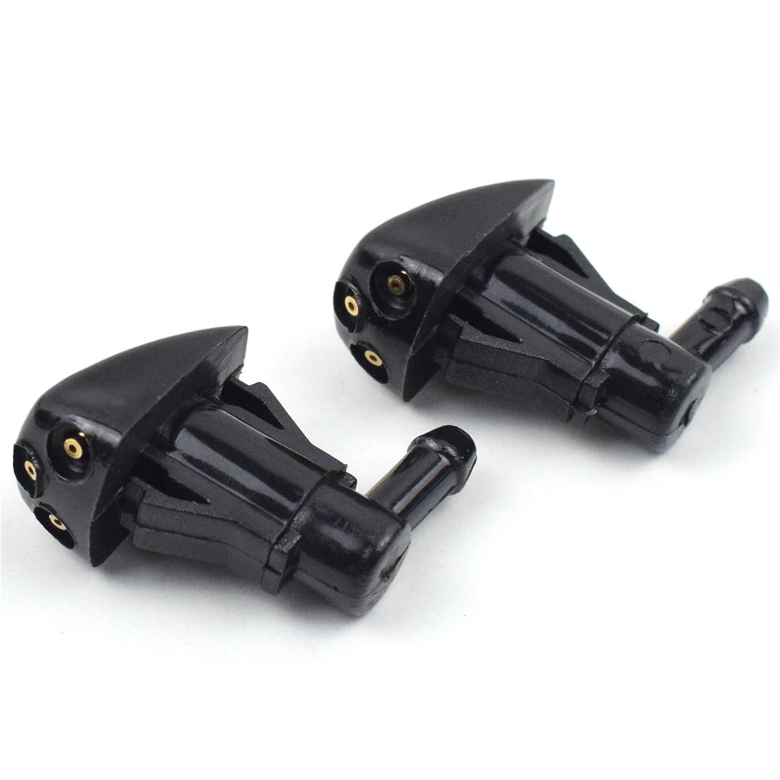 Pacgydk One Color Car Windshield Nozzles 2X Front Windshield Wiper Washer Spray Nozzle Fits Most Car Models 3 Holes Windscreen Water Nozzles Hood Sprayer Jet