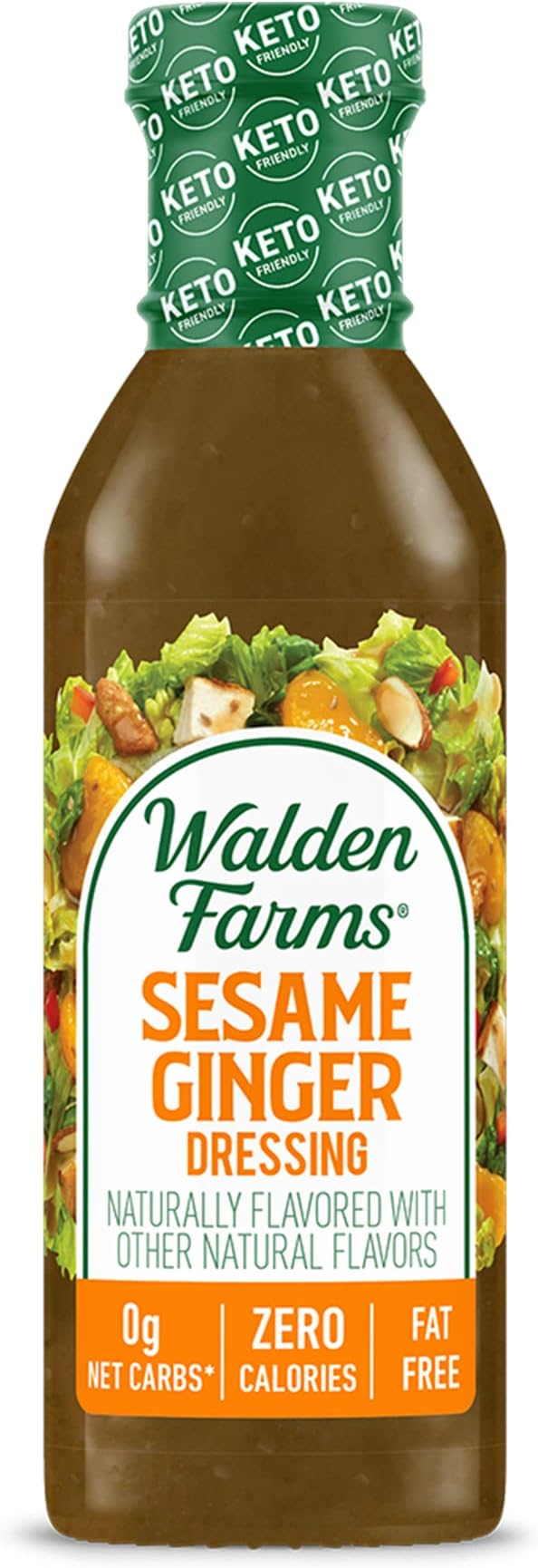 NEW - Walden Farms Salad Dressing, Sesame Ginger - 12 fl. oz. by Walden Farms
