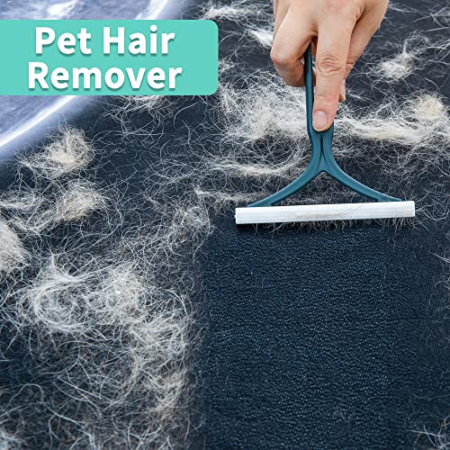 Mollypaws Dog Hair Remover For Couch, Cat Fur Removal Tool For Furniture, Pet Hair Remover Cleaner Brush For Clothes, Carpet, Bedding, Car, Reusable Scraper For Dog Hair/Lint Cleaning, (6 Pack) #TOP2
