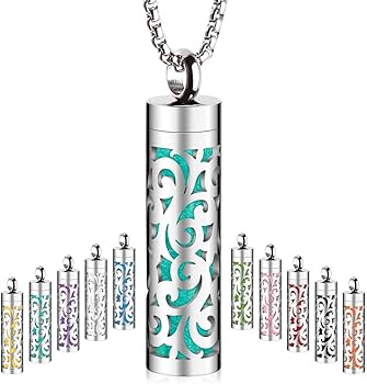 エッセンシャルオイル Frankincense oil + aroma necklace Amazon.com: Maromalife Essential Oil Necklace for Women