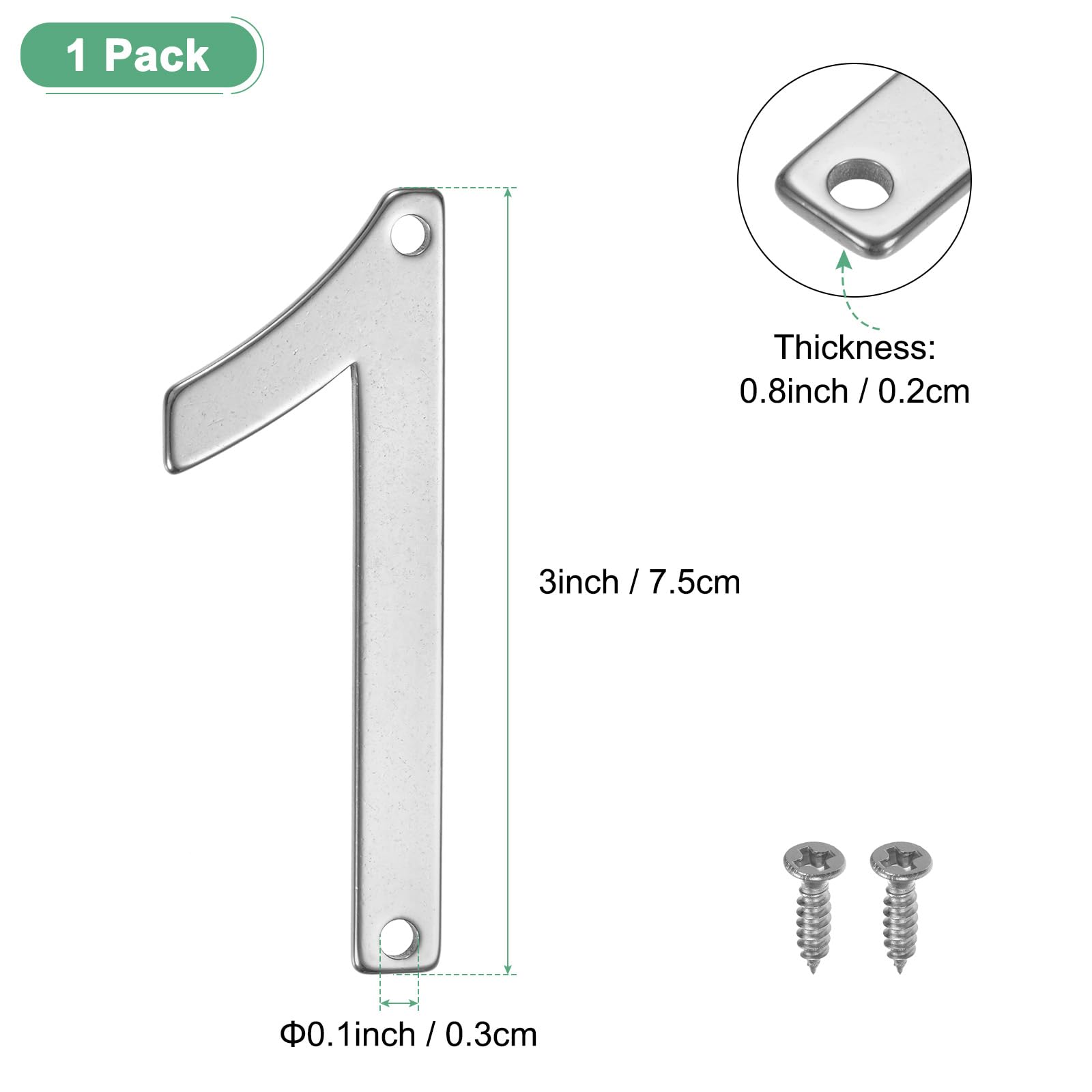 M METERXITY 1-Pack House Number - Image 3