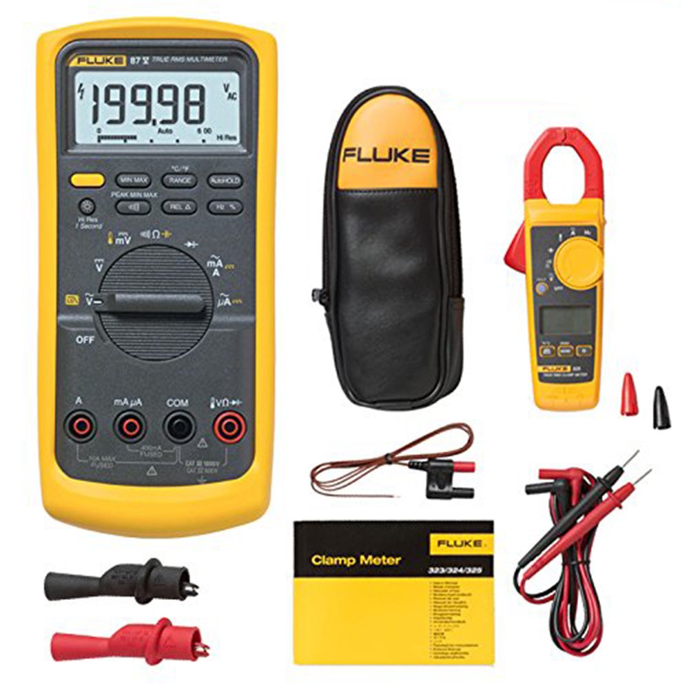 Buy Fluke 325 TrueRMS Clamp Meter, Fluke 87V Digital Multimeter