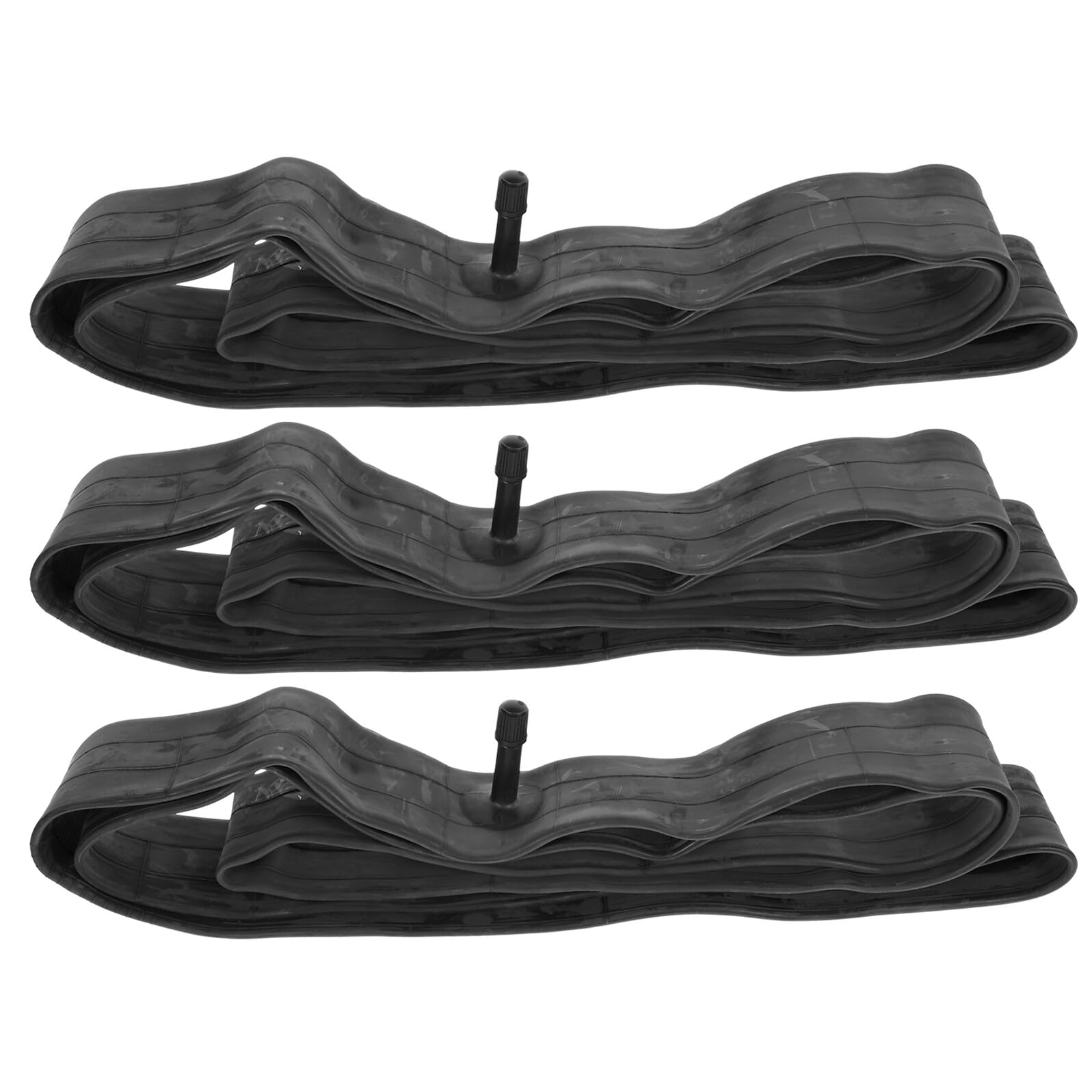 WOONEKY Lot de 3 Chambres à Air Renforcées pour Vélo 26 Pouces en Caoutchouc avec Valve Américaine Accessoires de Rechange pour Pneus de Vélo de Route et VTT Utilisation Polyvalente