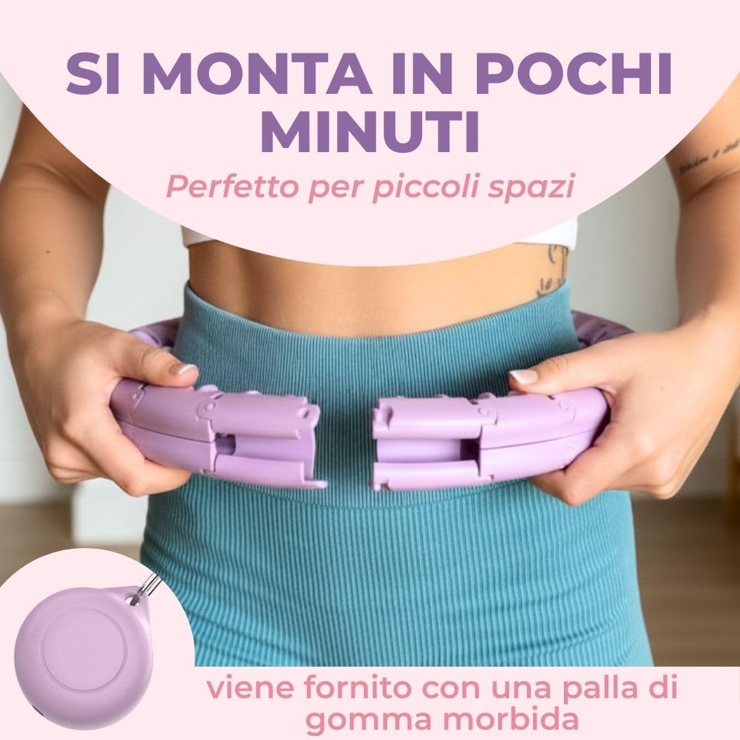 Swiss Activa+ Smart Hula Hoop con Contacalorie e Peso