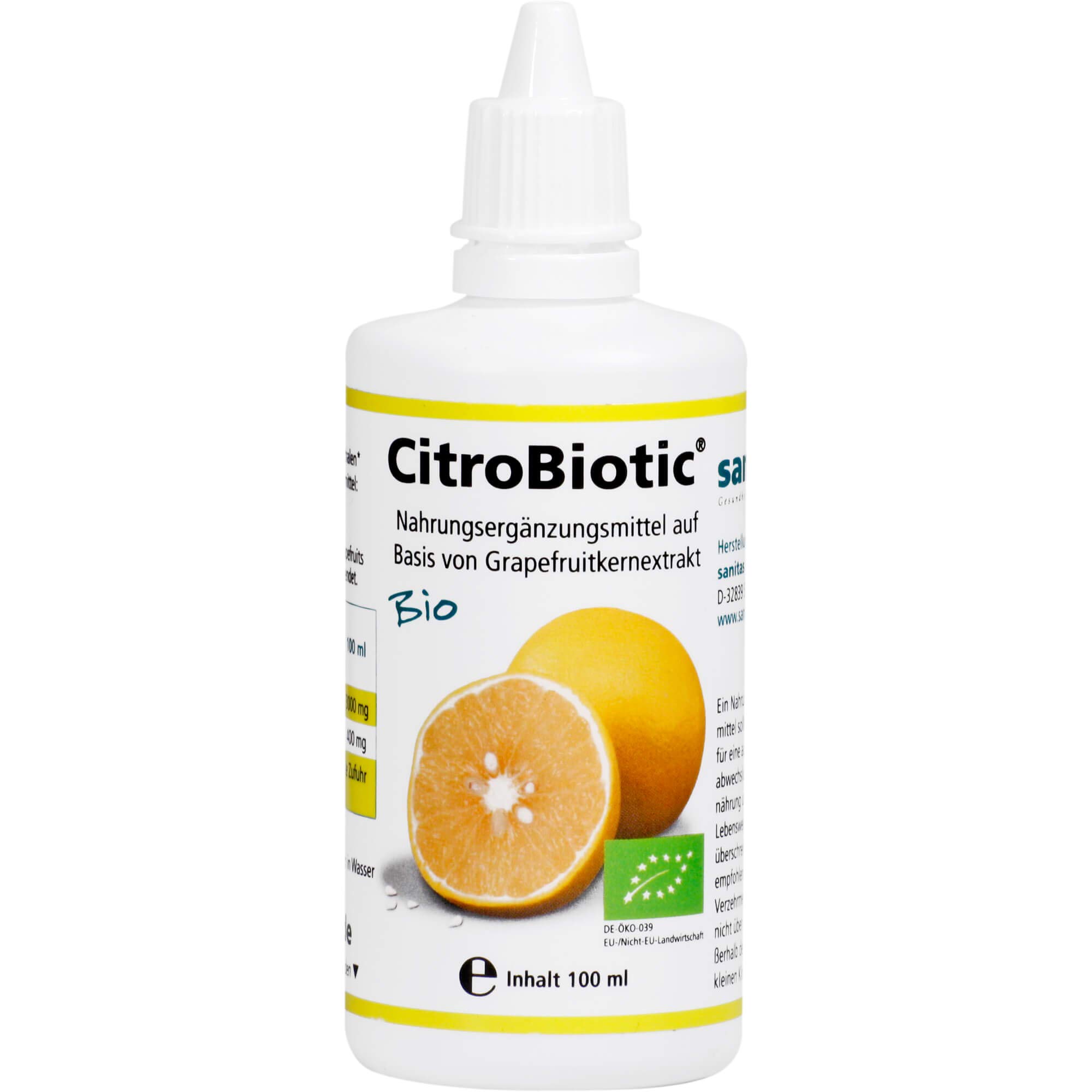 CitroBiotic Extrait de Pépin de Pamplemousse Liquide Bio 100 ml 1 ml (Lot de 100)