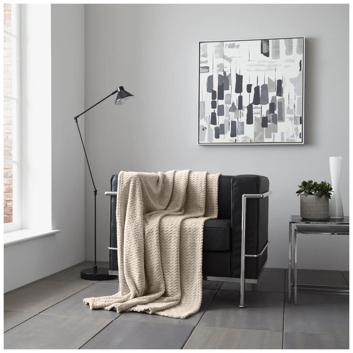 Gc Gaveno Cavailia Natural Luxury Wave Fleece Sherpa Blanket For Bed, Thermal Autumn Blanket Fluffy Snuggle Bed Throw Fluffy Blankets For Sofa Settee Chair Bed, 200X240 Cm,