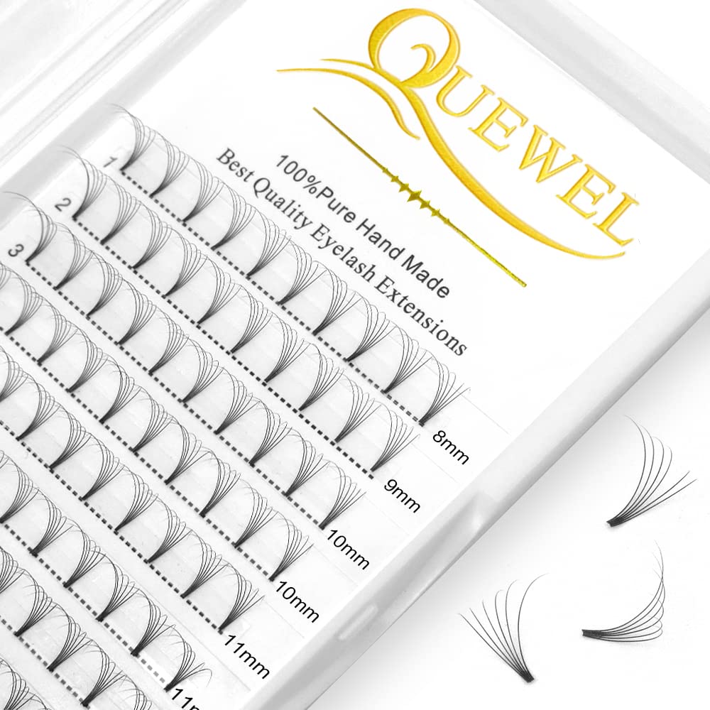 Premade Fan Volume Lash Extensions 6D 0.07D MIX8-15mm Russian Pre Made Fan Lashes | 3D 4D 5D 6D 0.07/0.10 C/D Curl 8-15mm | Long Lasting | Easy Application(6D 0.07D MIX8-15mm)