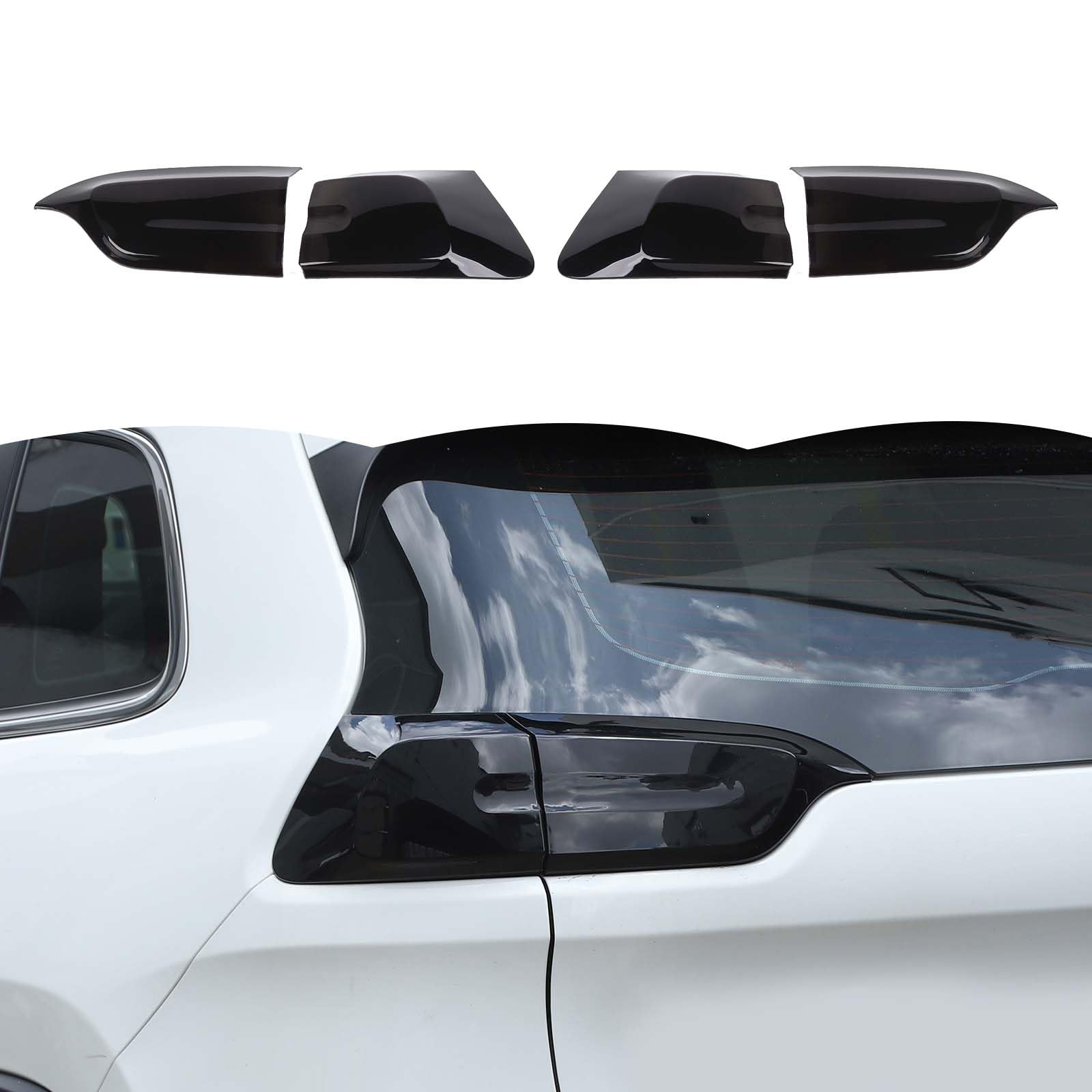 Photo 1 of RT-TCZ Smoked Black Tail Light Covers for Jeep Cherokee 2014-2017