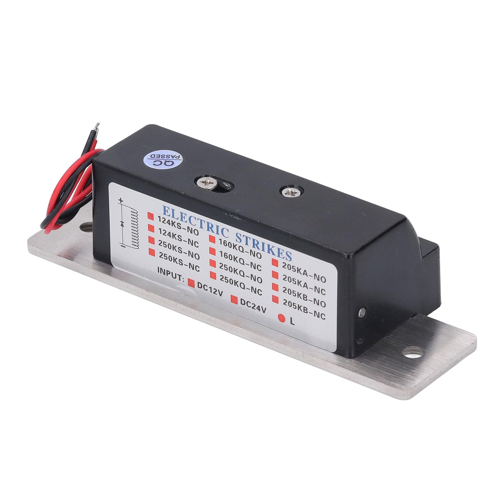 Serrure à Gâche électrique Robuste pour Zones de Haute sécurité 12 V CC en Acier Inoxydable PVC NC Non Commutable pour Bureaux, Magasins, Centres de Données Amérique du Nord