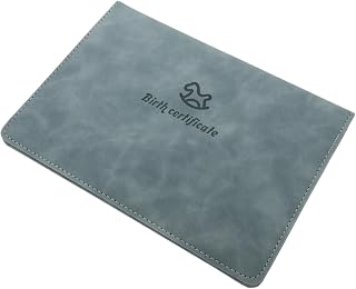 Homoyoyo Birth Certificate Holder Protective Cover for Newborn Keepsake Case for Birth Certificates