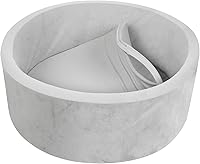 Vista 1 de TRENDBOX Piscina de pelotas de espuma para niños pequeños, 35x11 pulgadas, piscina de bolas suave para bebés con cubierta de terciopelo lavable