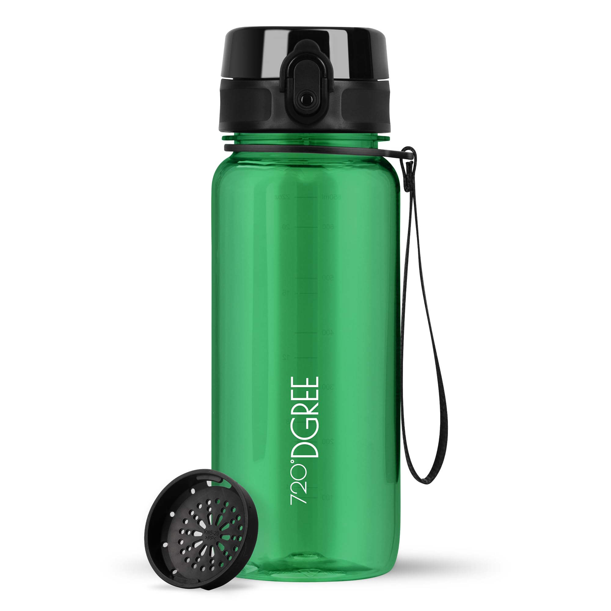 720°DGREE Botella Agua 1 Litro “uberBottle“ - Tamiz-Fruta, softTouch - Sin BPA, Prueba de Fugas, Reutilizable - Cantimplora, Water Bottle ideal para Deporte, Fitness, Gimnasio, Senderismo, Ciclismo — view 232