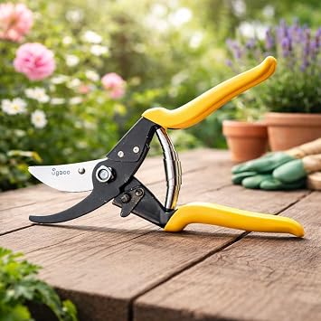 UGAOO Secateurs for Garden | Plant Cutter for Garden | Garden Pruner Cutter | Pruning Scissors for Plants | Gardening Pruning Shear | Garden Shears | Cutter for Plants Heavy Duty Home Gardening Tool