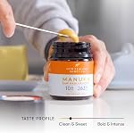 New Zealand Honey Co. Raw Manuka Honey UMF 10+ MGO 263+ - Monofloral, New Zealand Sourced with Natural Pollens and Enzymes - UMF Certified for Daily Wellness - 250g (8.8oz)