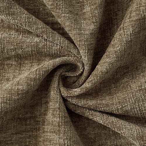 Image of MIULEE Pack of 2 Coffee Throw Pillow Covers 20x20 Inch Soft Chenille Pillow Covers for Sofa Living Room Couch Fall Home Decor Solid Dyed Cases