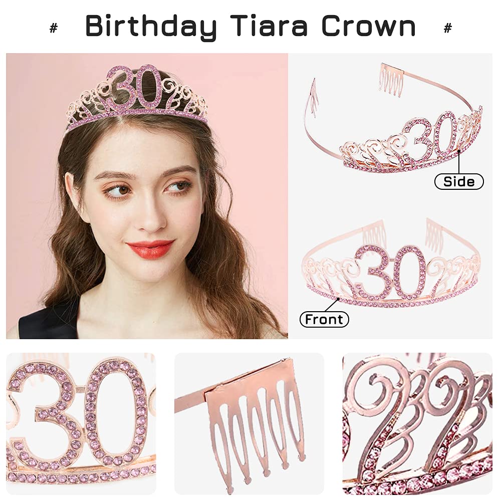 SWEETV Couronne De Mariage Pour Femme - Diadème De Princesse En Strass