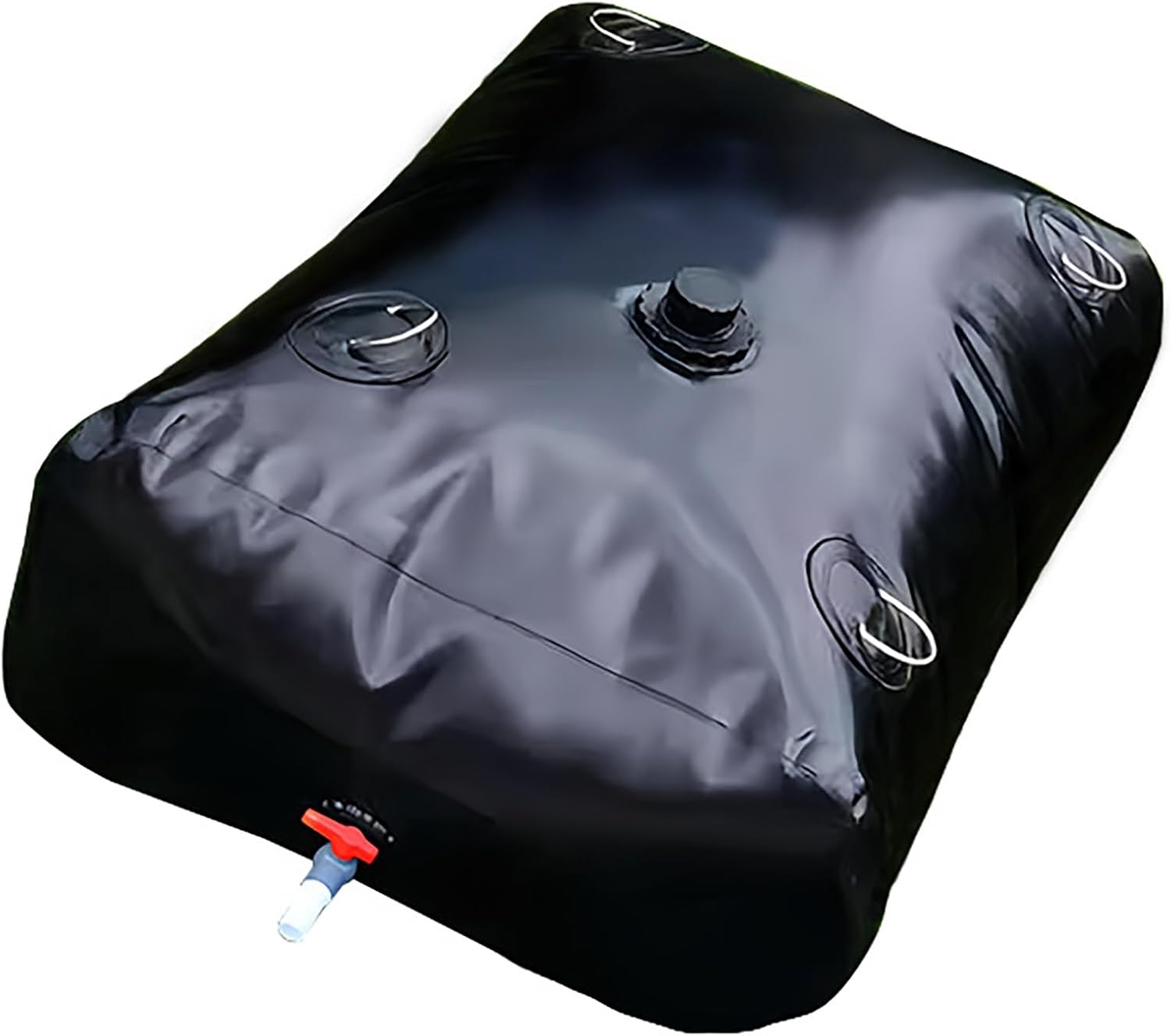 Black Large Capacity Water Storage Tank, Movable Agricultural Water Reservoir, Collapsible Water Bladder, Outdoor Water Storage Bag, Fire Fighting Water Container Tank(0.7x0.9x0.6m/350L/92 Gallon)