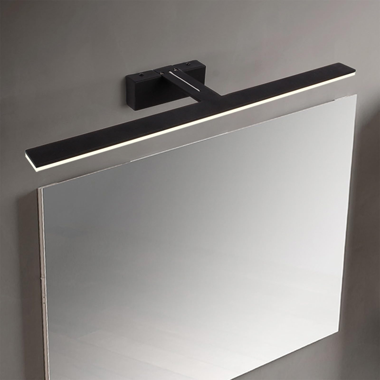 LED Spiegelleuchte Bad Wandleuchten Modern Minimalistisch Bildbeleuchtung Wandbeleuchtung Metall Wasserdicht Wandleuchte für Schminktisch Wohnzimmer Schlafzimmer (Weiß Warmes Licht,62cm)