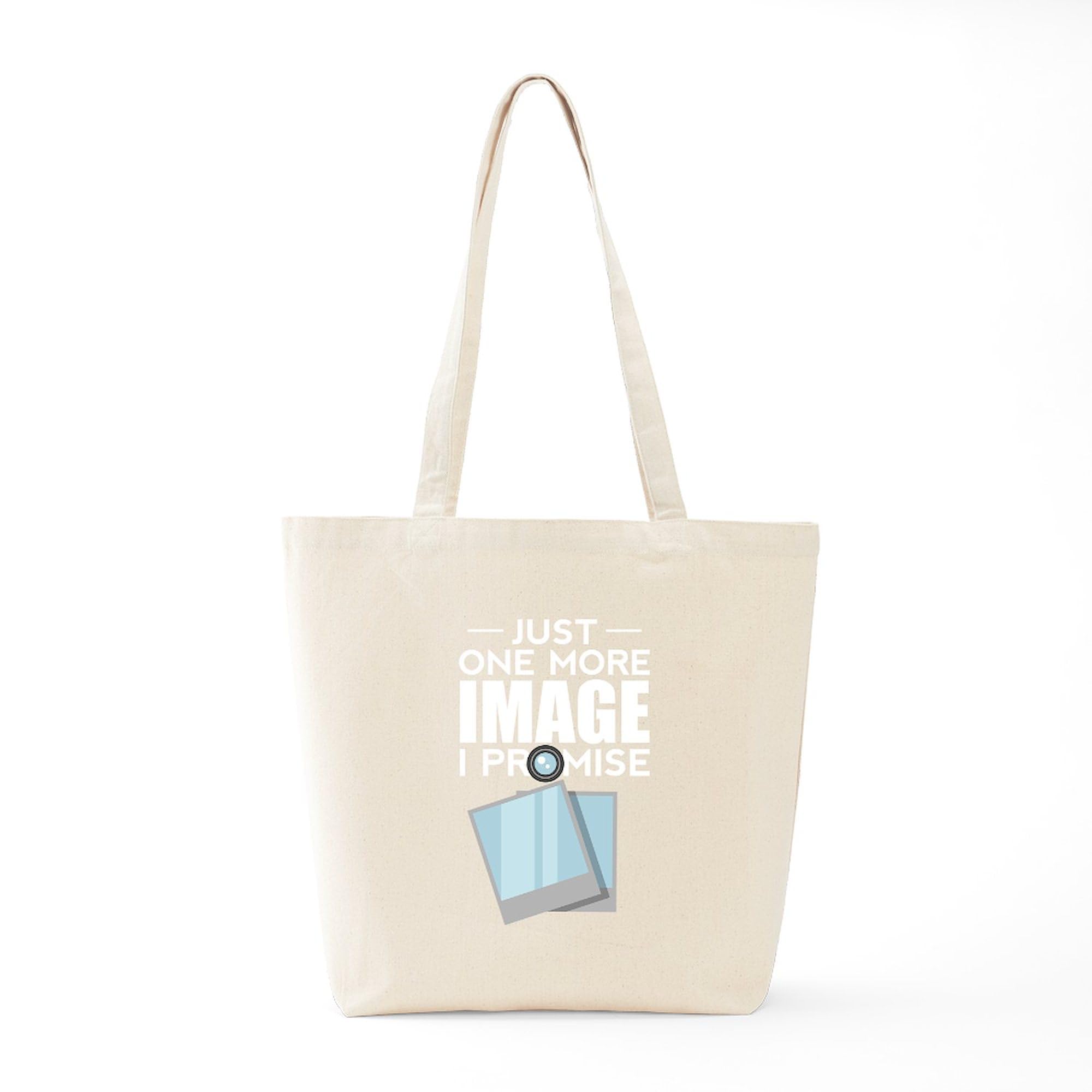 CafePress Photographer Design Canvas Tote Bag – Reusable Natural Canvas Shopping Bag, Two Sizes - View #11