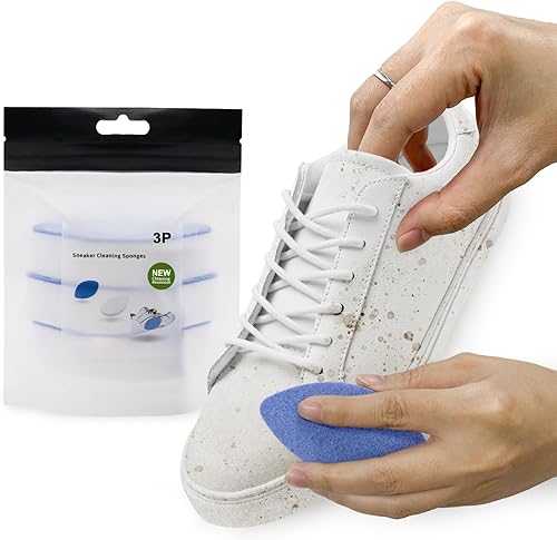 Miniatura 4 de Limpiador instantáneo de suela y zapatillas, esponja elipse de doble cara premium perfecta para la limpieza de zapatos