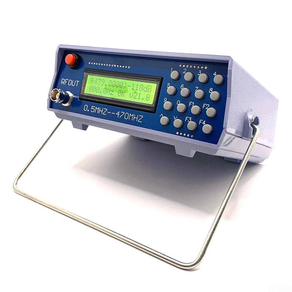 Generatore di segnale radio RF, generatore di segnale citofono, generatore di segnale radio FM da 0,5 MHz a 470 MHz, 210 x 160 x 70 mm