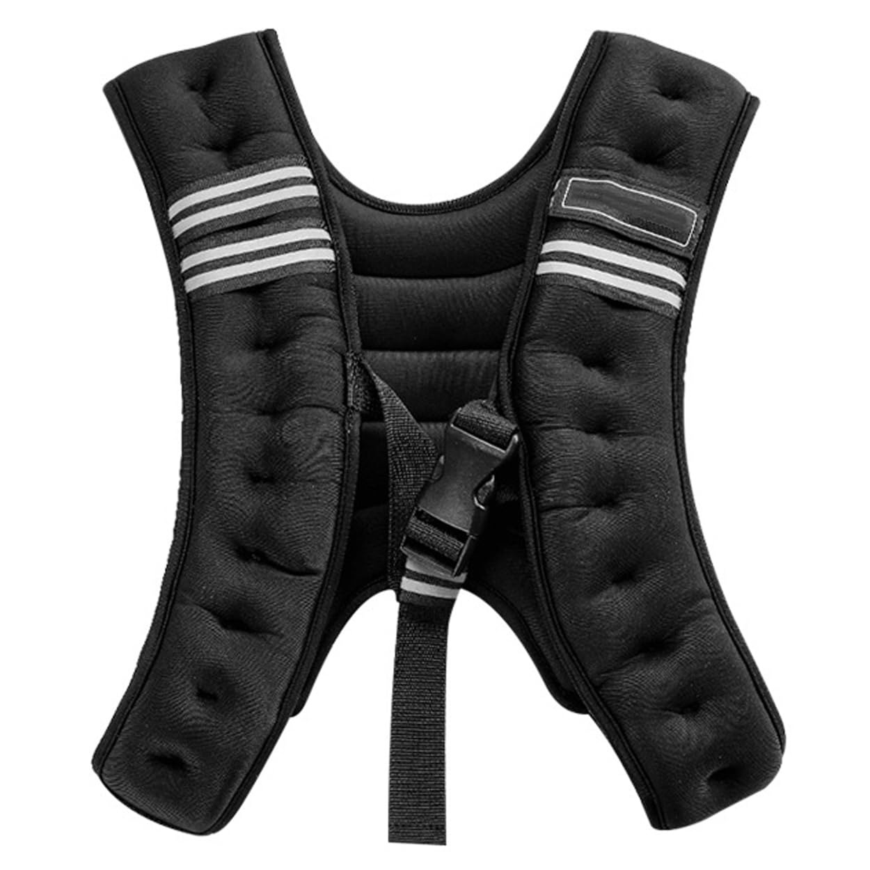 Weighted Vest Rucking Vest with Pocket Reflective Strips for Running Walking Workout Fitness Weight Loss and Strength Training
