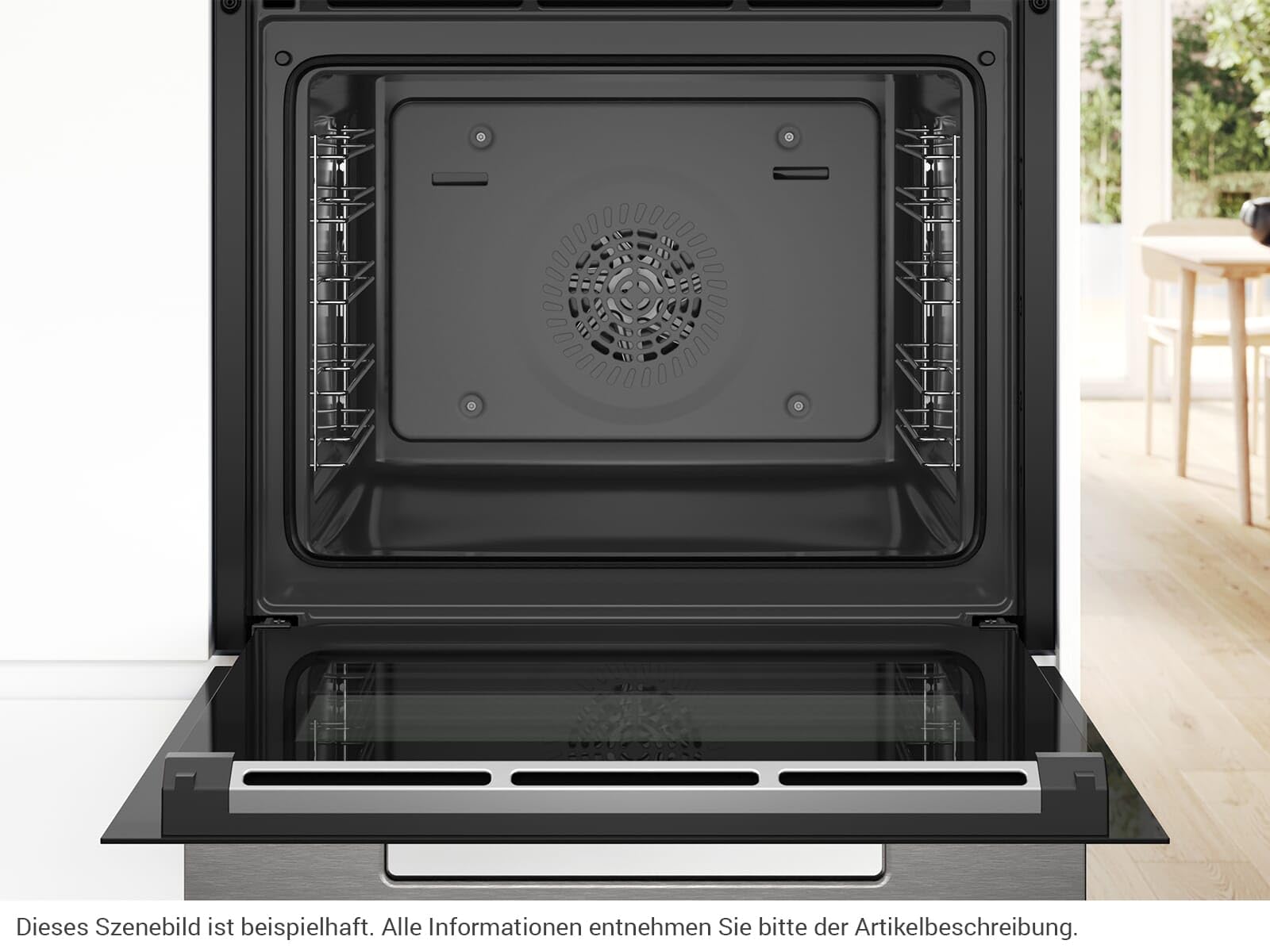Bosch HBG7341B1, seria 8 inteligentny piekarnik do zabudowy, 60 x 60 cm, wyprodukowano w Niemczech, czarny, odporny na zabrudzenia i samoczyszczący, Air Fry, Bosch Assist Automatik, gorące powietrze