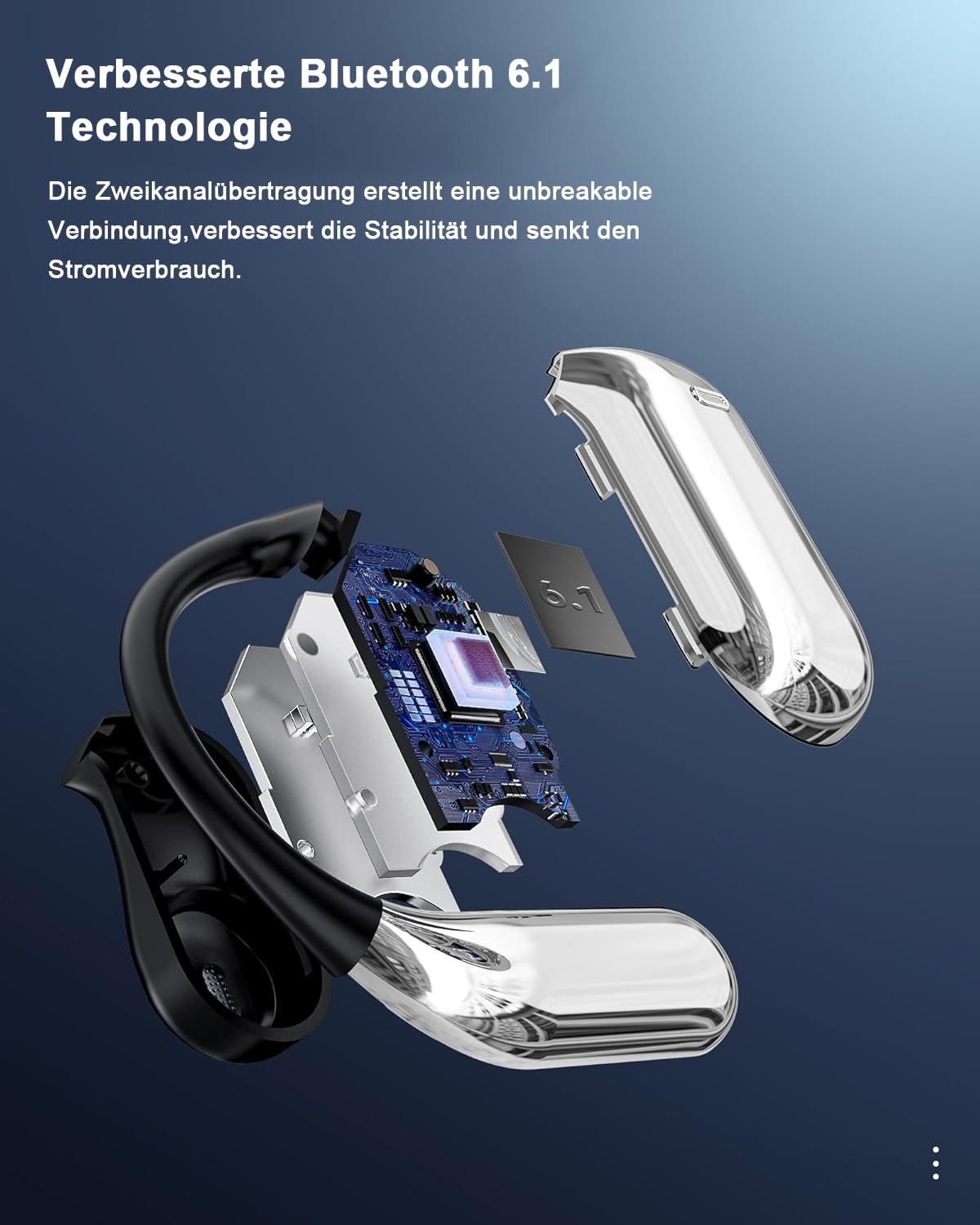 KI Übersetzer Kopfhörer 188 Sprachen, 4-in-1 Bluetooth 6.1 Übersetzungskopfhörer in Echtzeit, OWS Open Ear Sprachübersetzer Kopfhörer mit LCD-Touchscreen für Geschäft, Reisen und Studium, Schwarz