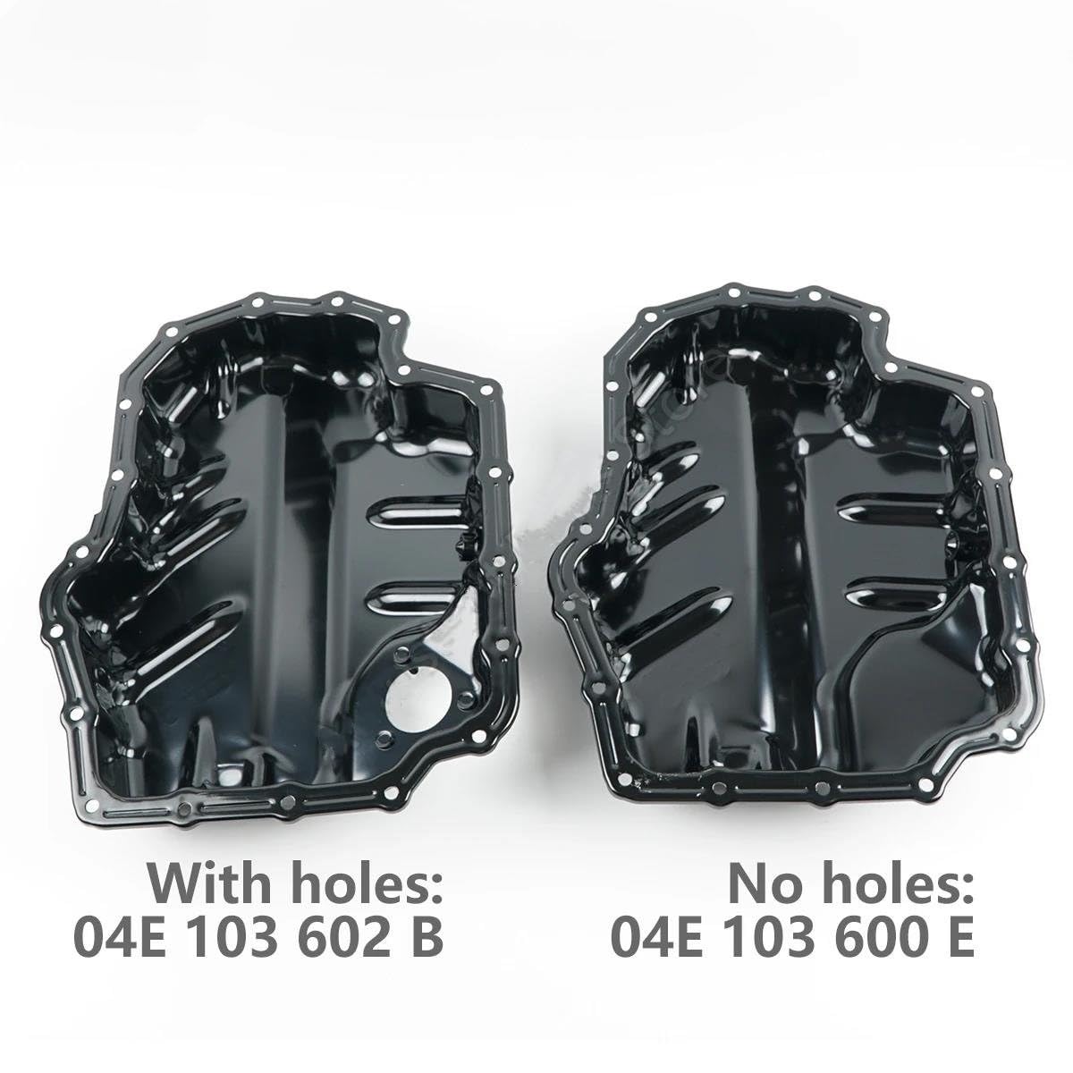 Coppa dell'olio cambio 04E103600E 04E103602B EA211 1.4T Coppa dell'olio motore Per Tiguan Per Golf Per Jetta Per Leon Per Polo Per A1 A3 Q2Q3 coppa dell'olio trasmissione | With holes 1PCS