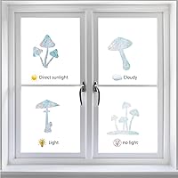 Vista 98 de GORGECRAFT 16 calcomanías de alerta de vidrio para ventana de mariposa, anticolisión, animales, arcoíris, para pájaros, pegatinas, película