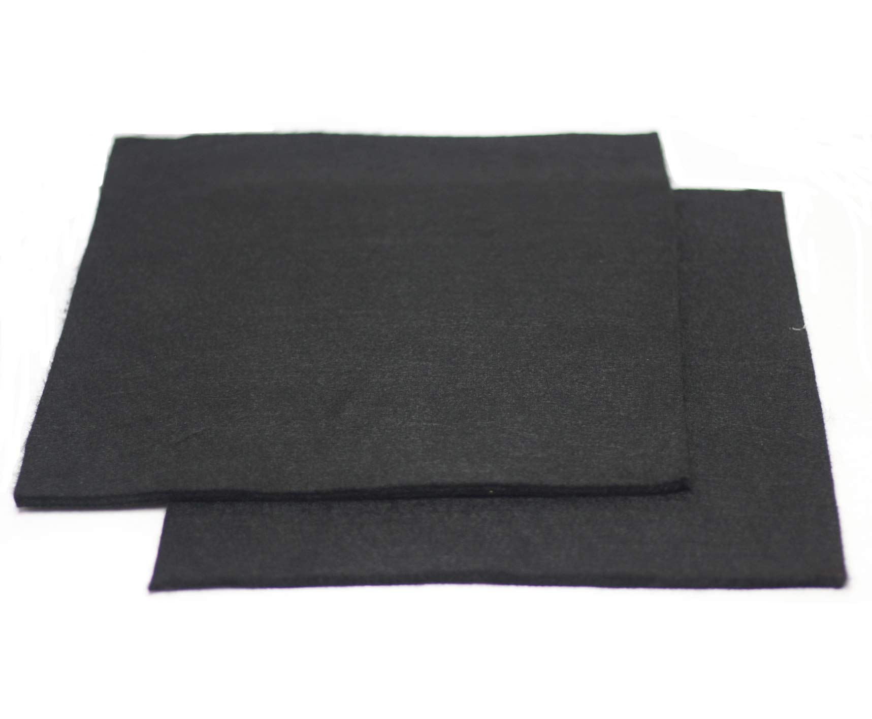 HiwowSport High Temp 12 x 12 inches 6mm Carbon Fiber Welding Protective Blanket, Torch Shield Plumbing Heat Sink Slag Fire Auto, Color Black,Pack of 2