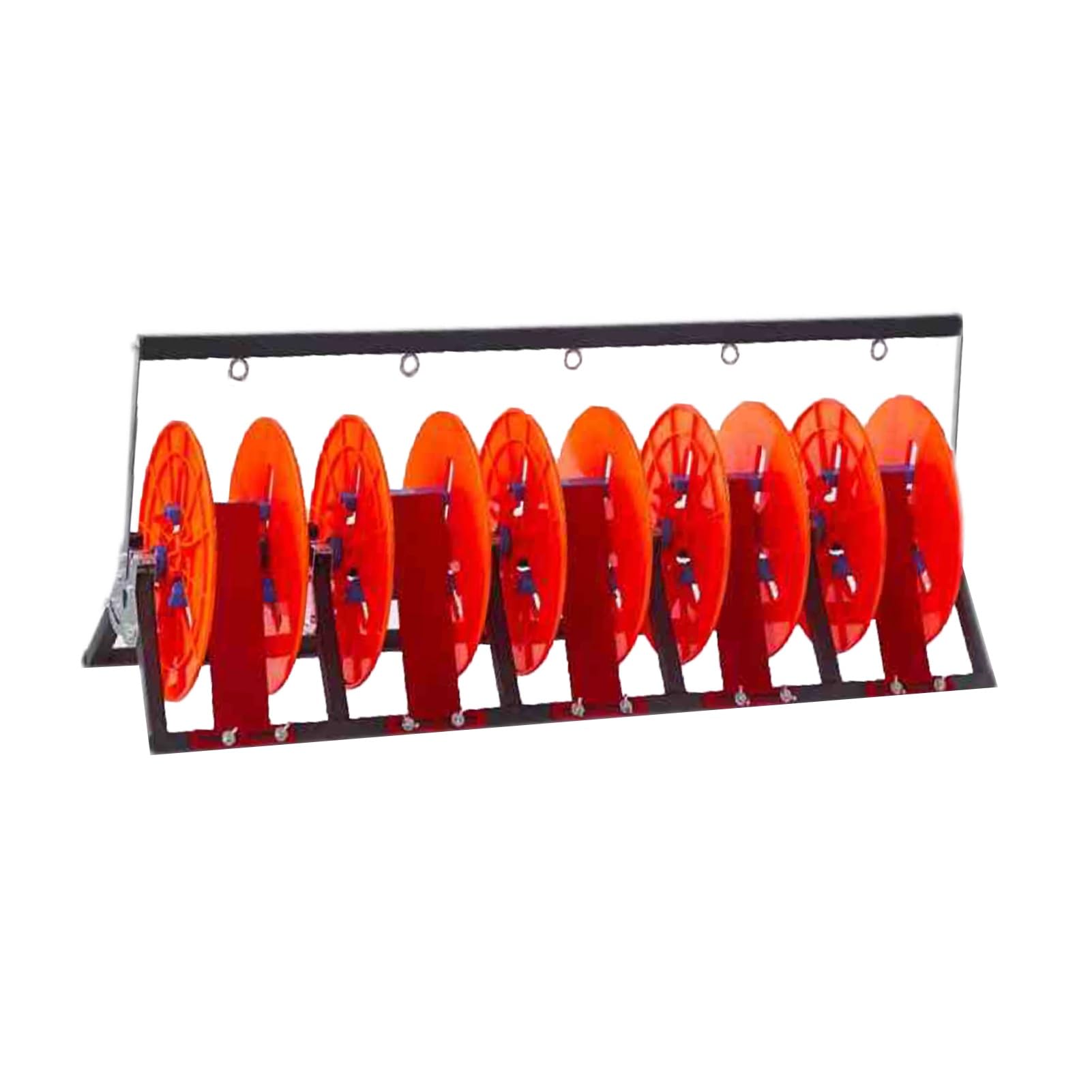 Dispensador de carretes de alambre plegable con soporte multieje de acero para cables de 10mm
